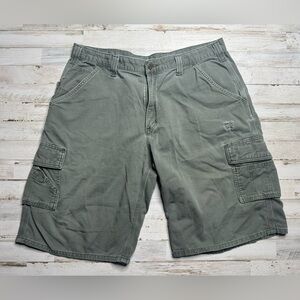 Carhartt Shorts Mens 38 Green Cargo Relaxed Fit 12”
